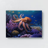 Octopus Realistic Coral Reef 3 Wall Art