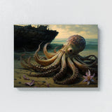 Octopus Shipwreck Realistic 9 Wall Art