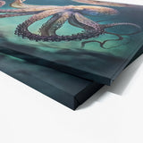 Octopus Swimming Ocean 1 Wall Art