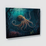 Octopus Underwater Scene 13 Wall Art