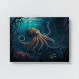 Octopus Underwater Scene 13 Wall Art