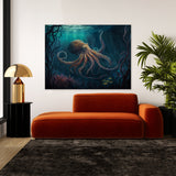 Octopus Underwater Scene 13 Wall Art