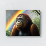 Orangutan Forest Rainbow 13 Wall Art