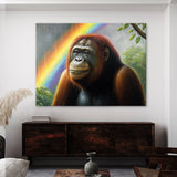 Orangutan Forest Rainbow 13 Wall Art