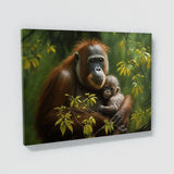 Orangutan Realistic Forest 8 Wall Art
