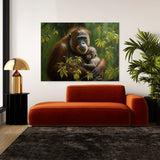 Orangutan Realistic Forest 8 Wall Art