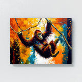 Orangutan Vibrant Forest 11 Wall Art
