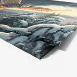 Owl Atmospheric Flying Snowy 21 Wall Art