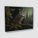 Owl Atmospheric Forest 16 Wall Art