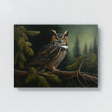 Owl Atmospheric Forest 16 Wall Art