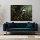 Owl Atmospheric Forest 16 Wall Art