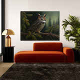 Owl Atmospheric Forest 16 Wall Art