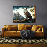 Owl Atmospheric Landscape 11 Wall Art