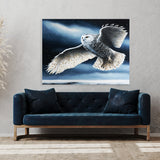 Owl Atmospheric Snowy 10 Wall Art