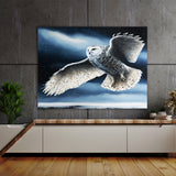 Owl Atmospheric Snowy 10 Wall Art