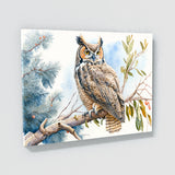 Owl Cute Sky Background 15 Wall Art