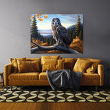 Owl Great Gray Forest 25 Wall Art