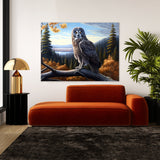 Owl Great Gray Forest 25 Wall Art