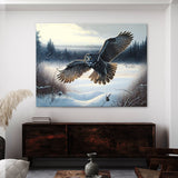 Owl Great Gray Scene 19 Wall Art