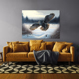 Owl Great Gray Scene 19 Wall Art