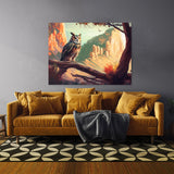 Owl Landscape 2 Wall Art