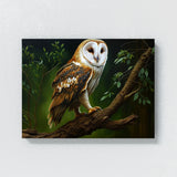Owl Realistic Barn 4 Wall Art