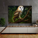 Owl Realistic Barn 4 Wall Art
