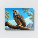 Owl Realistic Sky 6 Wall Art