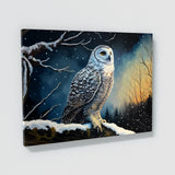 Owl Snowy Landscape 7 Wall Art