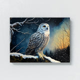 Owl Snowy Landscape 7 Wall Art