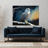 Owl Snowy Landscape 7 Wall Art