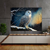 Owl Snowy Landscape 7 Wall Art