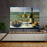 Oyster Ocean White Wine 3 Wall Art