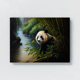 Panda Bamboo Forest River 21 Wall Art