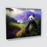 Panda Bamboo Mountain Lavender 37 Wall Art