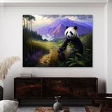 Panda Bamboo Mountain Lavender 37 Wall Art
