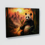 Panda Bamboo Mountain Sunset 34 Wall Art