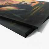 Panda Bamboo Mountain Sunset 34 Wall Art
