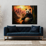 Panda Bamboo Mountain Sunset 34 Wall Art