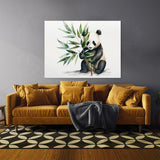 Panda Cute Bamboo 10 Wall Art