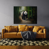 Panda In Bamboo Forest 3 Wall Art