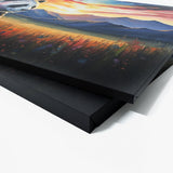 Panda Meadow Mountain Sunset 33 Wall Art