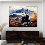 Panda Mountain Realistic 7 Wall Art