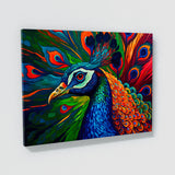 Peacock Abstract Colors 10 Wall Art