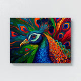 Peacock Abstract Colors 10 Wall Art