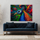 Peacock Abstract Colors 10 Wall Art