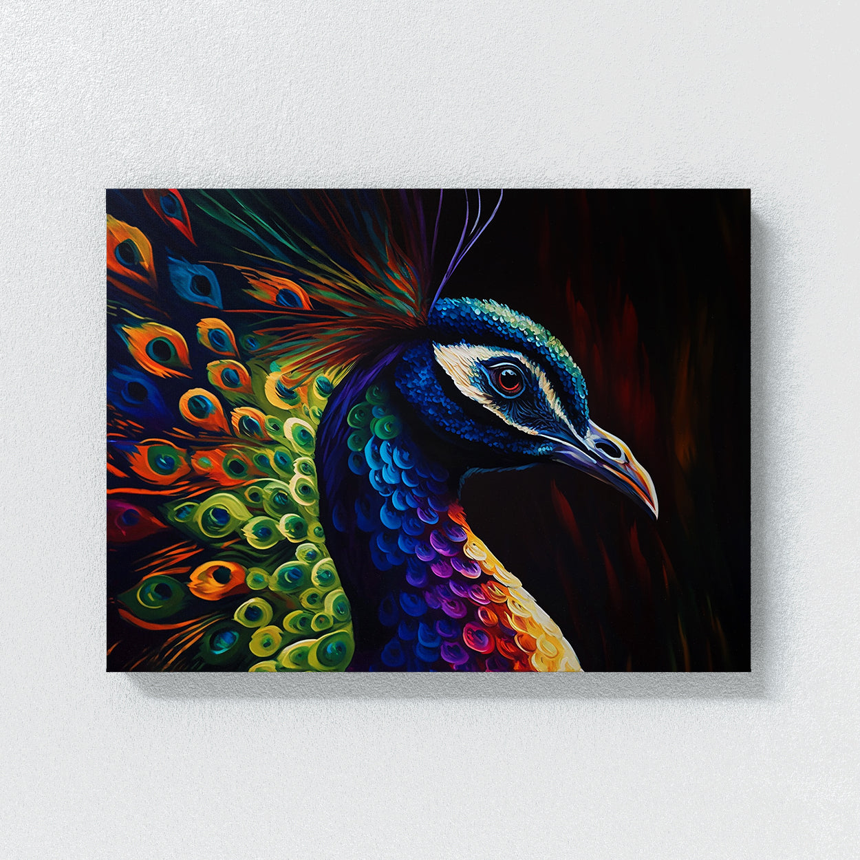 Peacock Abstract Colors 13 Wall Art