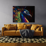 Peacock Abstract Colors 13 Wall Art