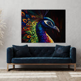 Peacock Abstract Colors 13 Wall Art