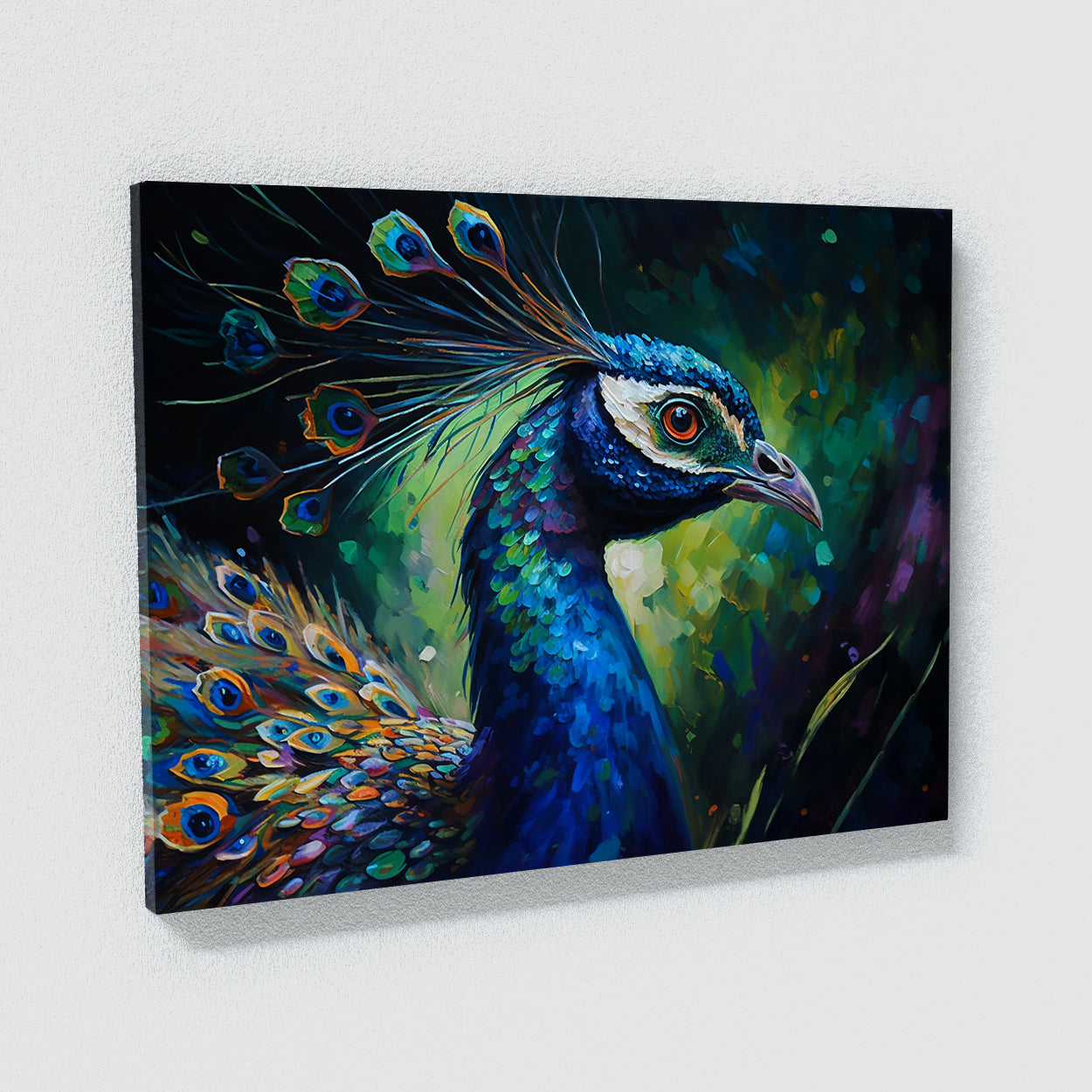 Peacock Abstract Colors 8 Wall Art